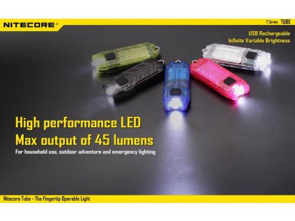 Nitecore -  NITECORE TUBE Li-ion batéria - nabíjanie cez micro USB