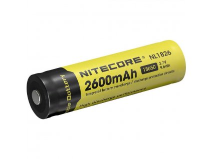 Nitecore -  Akumulátor NITECORE NL1826 - 18650, 2600 mAh, chránený