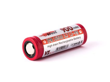 EFEST IMR16500, 900 mAh, Flat Top, bez ochrany, 3.6 - 3.7V