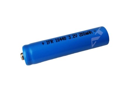 IFR - 10440, 200 mAh, Button Top, bez ochrany, 3.2V, LiFePo4
