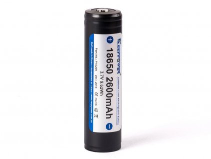 KeepPower 18650 2600mAh Li-ion 3,7V 5,2A Button Top s ochranou