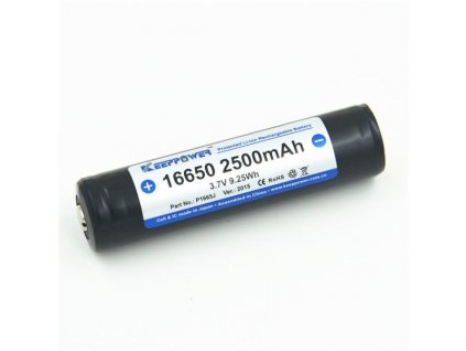 KeepPower 16650 2500mAh Li-ion 3,7V 6A ButtonTop s ochranou