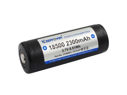 Keeppower 18500 3 6V 3 7V Li Ionen Akku mit 2300mAh P1850C3 1