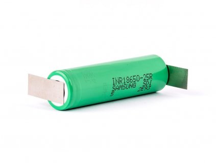 SAMSUNG 18650 INR18650-25R 2500 mAh Li-ion 3,7V 20A  bez ochrany + Výstup Z