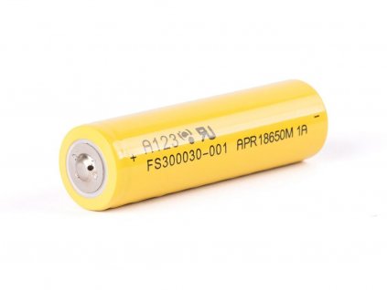 A123 APR18650M - LiFePo4, 18650, 1100 mAh, bez ochrany, Button Top