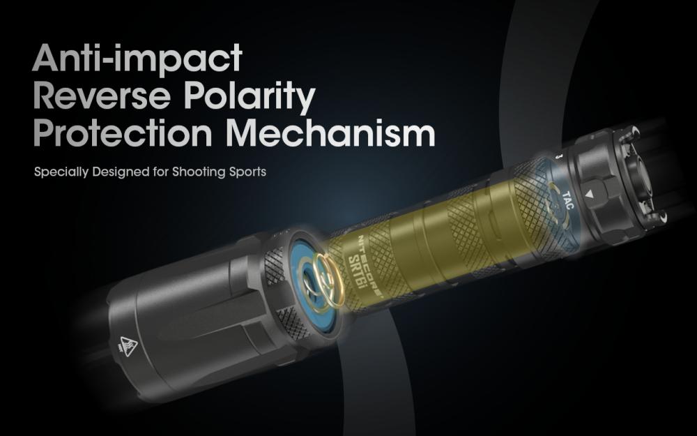Ochrana proti nárazu a prepólovaniu v NITECORE SRT6i – mechanizmus navrhnutý pre športovú streľbu