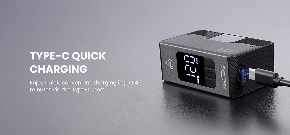 Magicshine AIRRO Mini – rýchle nabíjanie cez USB-C port, plné dobitie približne za 45 minút