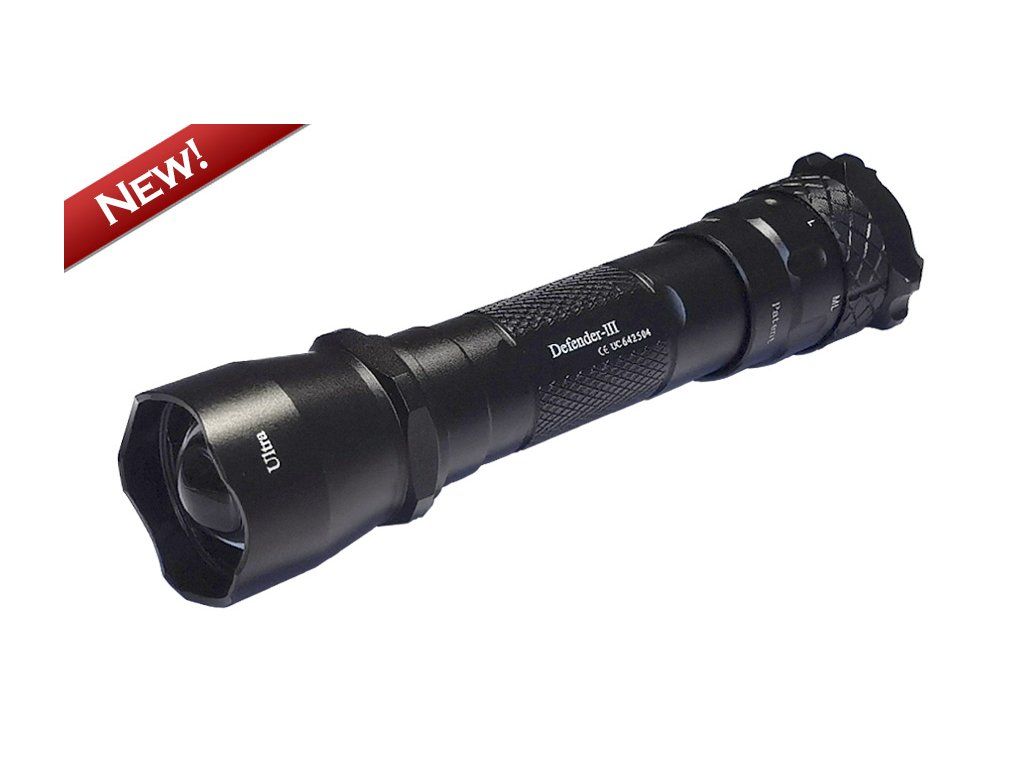 Wolf-Eyes Defender III Pro V.2026 kompaktná lovecká LED baterka 2000 lm s LED Luminus SFT-25R