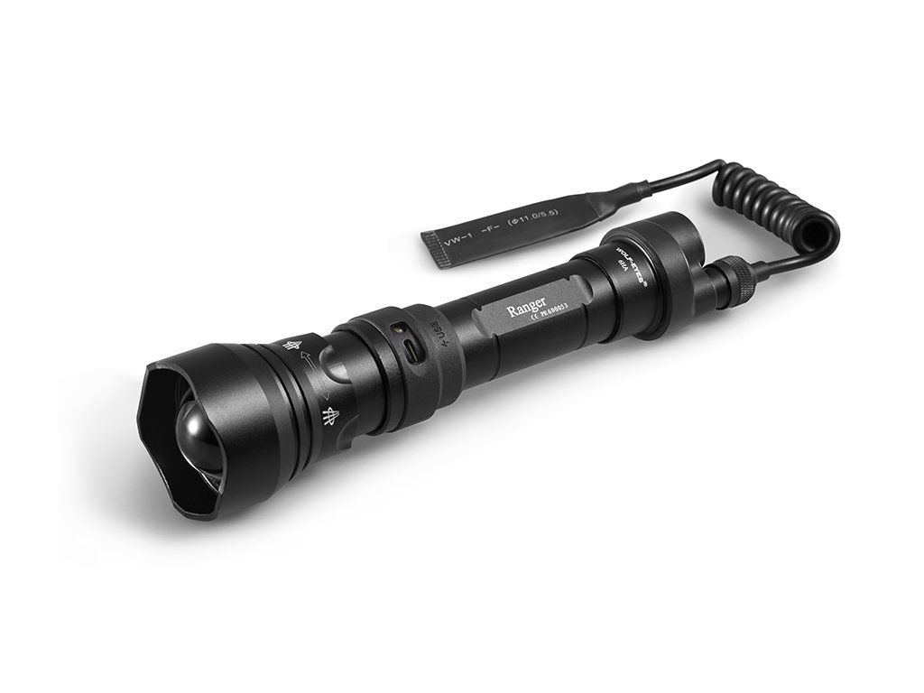 Wolf-Eyes Ranger Ultra HF V.2026 LED baterka 2000 lm s nabíjaním v tele a diaľkovou tlakovou spúšťou