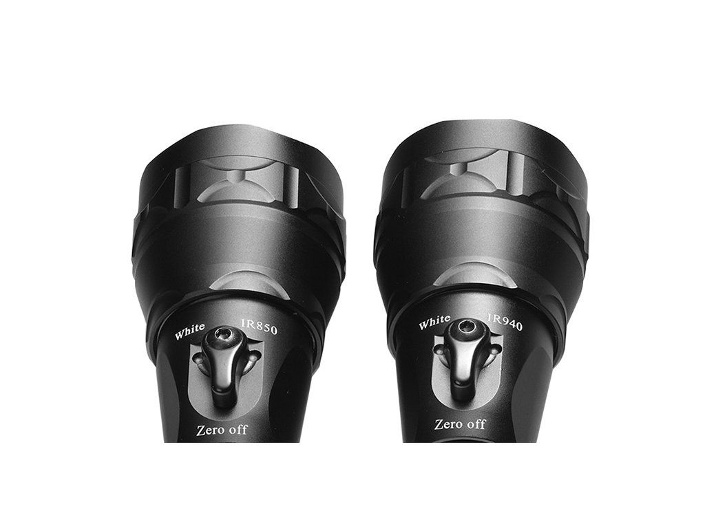 Wolf-Eyes X-Beam Gen2 prepínač White / IR 850 nm na hlave svietidla – prepnutie z bielej do infračerveného režimu pre nočné videnie