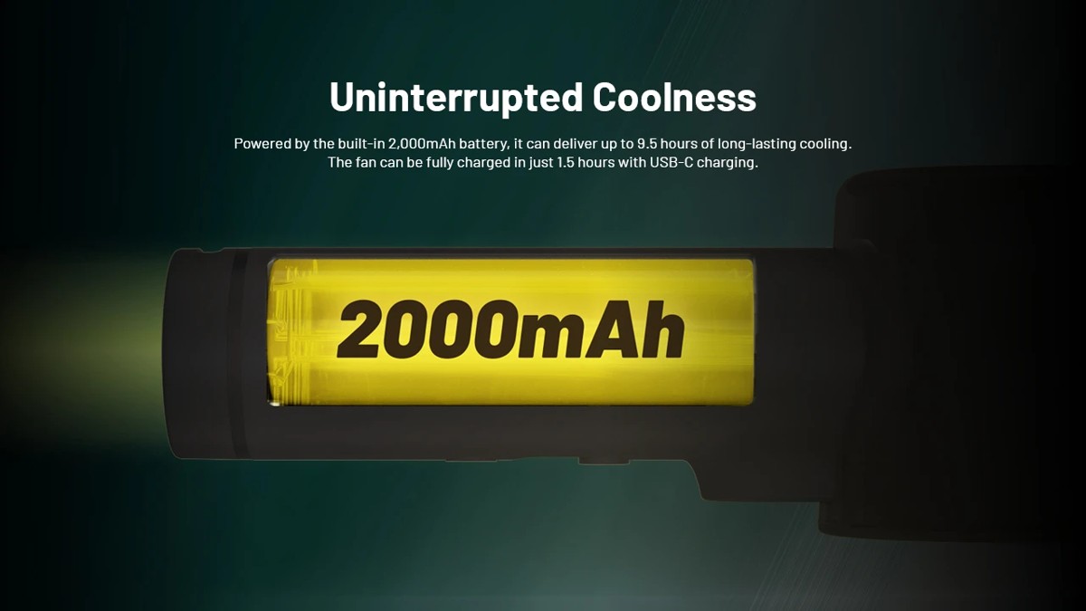Nitecore izzCool 20 – vstavaná batéria 2000 mAh s výdržou až 9,5 hodiny a USB-C nabíjaním