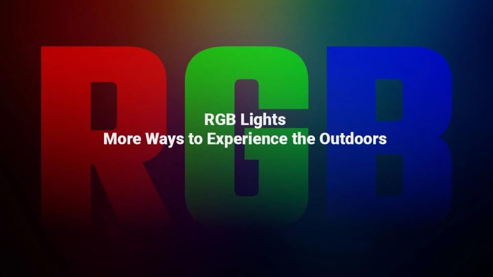 RGB farebné svetlá čelovky NITECORE HA19 RGB — červené, zelené a modré