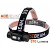 LED Čelovka Acebeam H60, CRI> 97 (Plné farebné spektrum), Denná biela