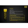 NITECORE NL1823 18650 2300 mAh Li-ion 3,7V button top 8,5 Wh