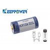 Keeppower RCR123A 16340 P1680U1 Li Ionen Akkus mit 880mAh USB