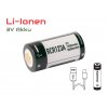 Keeppower RCR123A 16340 P1680U2 Li Ionen Akkus mit 1000mAh USB
