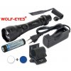 LED Baterka Wolf-Eyes X-Beam Biela XP-L V5 v.2 2017 + Modrá LED Full Set