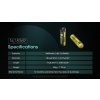 NITECORE 18650 NL1836R 3600mAh Li-ion 3,6V 12,96 Wh USB-C charging port