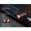 Dobíjateľná batéria Fenix ARB-L14-2200U je náhradou klasických AA batérií. Má kapacitu 2200 mAh a udržiava stabilné napätie 1,5 V. Nabíjanie cez USB-C konektor