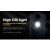 Funkcia vysokého CRI svetla - AD10 s profesionálnym nástrojom na odhaľovanie prachu v tme, s vlastnosťami CRI≥90, 4500K prirodzene biela, jemné svetlo