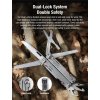 Klarus MT07 Dual-Lock bezpečnostný systém - liner lock pre čepeľ, lockback pre vnútorné nástroje
