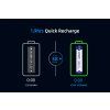 Špecifikácie XTAR AAA Li-ion 1000mAh USB-C — tabuľka technických parametrov 1,5V batérií a USB-C portu