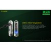Miniatúrna a ultraľahká LED kľúčenka NITECORE TIKI GITD USB-C mini futuristické fosforeskujúce svetlo