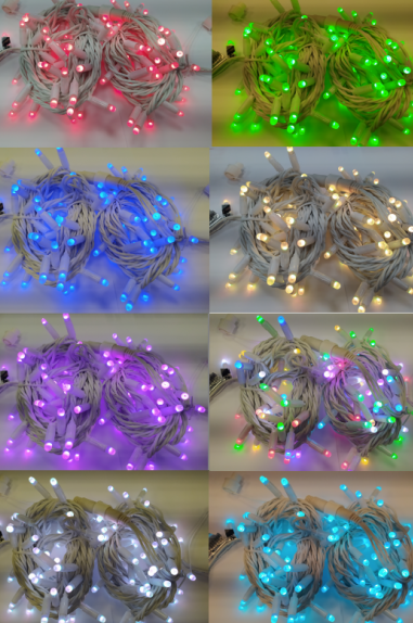 Novinka pro letošní rok - girlanda se změnou barvy