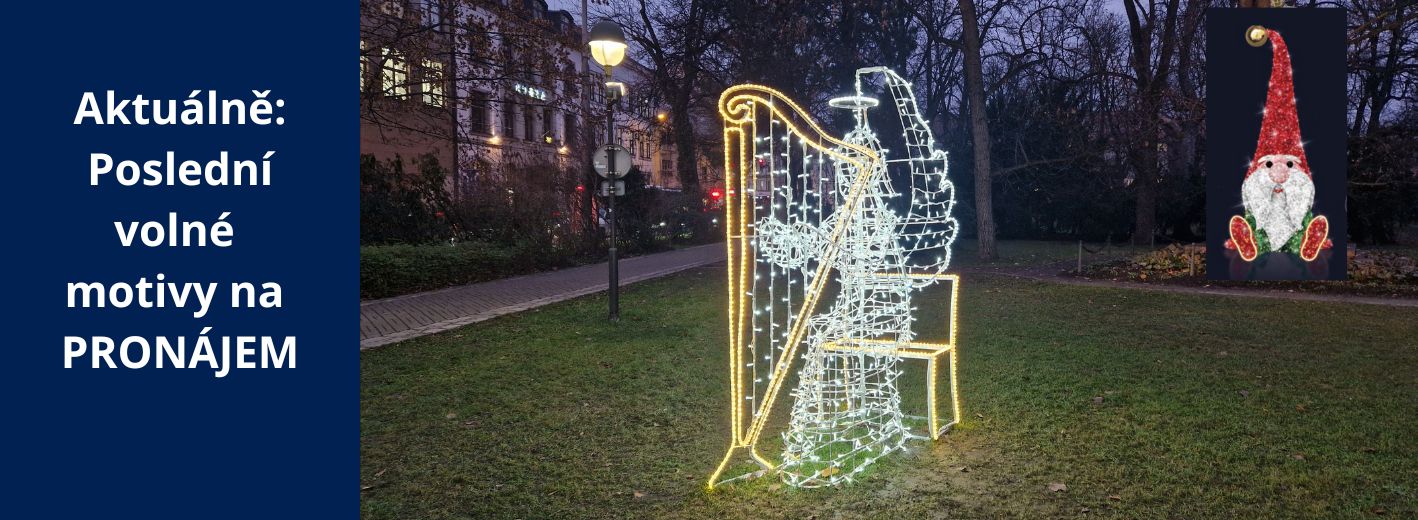 Pronájem vánočních světelných dekorací - aktuální nabídka