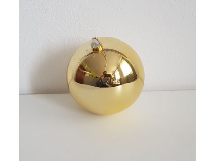 Vánoční venkovní koule - baňka zlatá 20cm