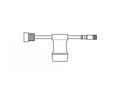Oboustranný připojovací kabel E27 ČERNÝ do systému LEGO-LIGHT 230V pro LED světelné řetězy