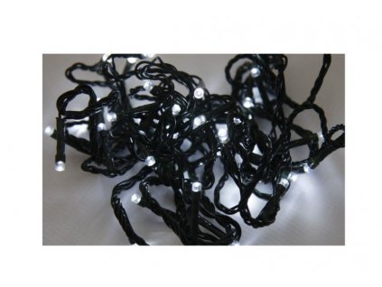 Vánoční LED řetěz na baterie 24 LED/1,8m venkovní, studená bílá