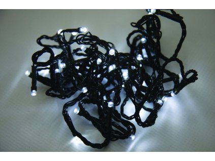 Vánoční LED řetěz na baterie 96 LED/7,2m studená bílá