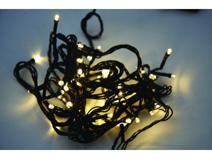 Vánoční LED řetěz na baterie 96 LED/7,2m teplá bílá