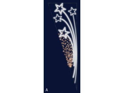 Vánoční osvětlení na sloupy VO - BRASSÉE D´ÉTOILES 1x3 m