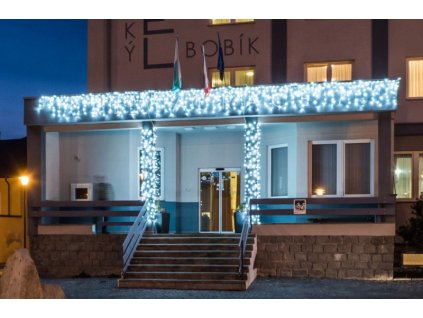 Světelné rampouchy HIGH PROFI prodlužovací + FLASH efekt, 2x0,7m 90+10 LED studená bílá