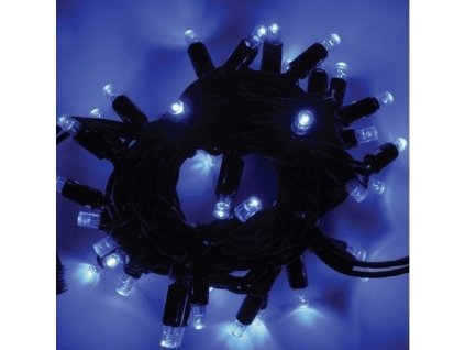 LED světelný řetěz HIGH-PROFI 80 LED/10m prodloužitelný modrý