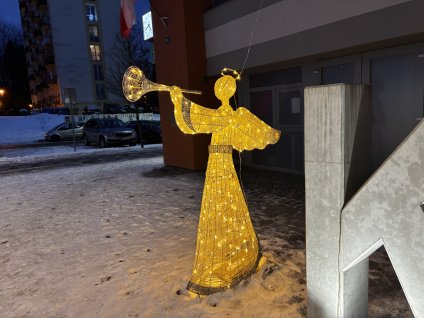 Anděl 200 cm - teplá bílá