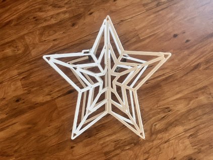 3D hvězda nesvítivá 60 cm