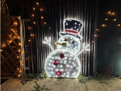 Svítící sněhulák 1,5 m