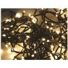 LED řetěz 120 LED/12m teplá bílá + ovladač 8 programů 24V
