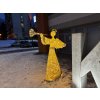 Světelný 3D Anděl teplá bílá 200 cm
