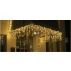 Venkovní světelné rampouchy - MAXI-LED "ICICLE" + FLASH efekt -  teplá bílá + studená bílá  4x0,5m