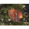 2D perníček na vánoční strom 50 cm - SRDCE