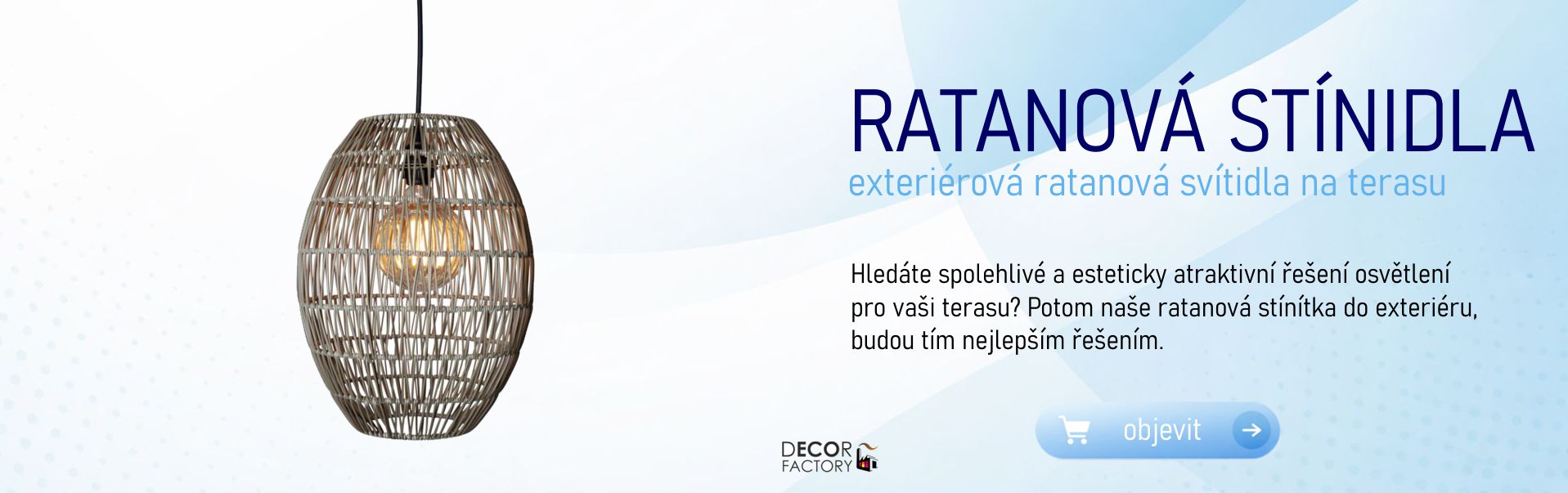 Vnejší stínidla na terasu