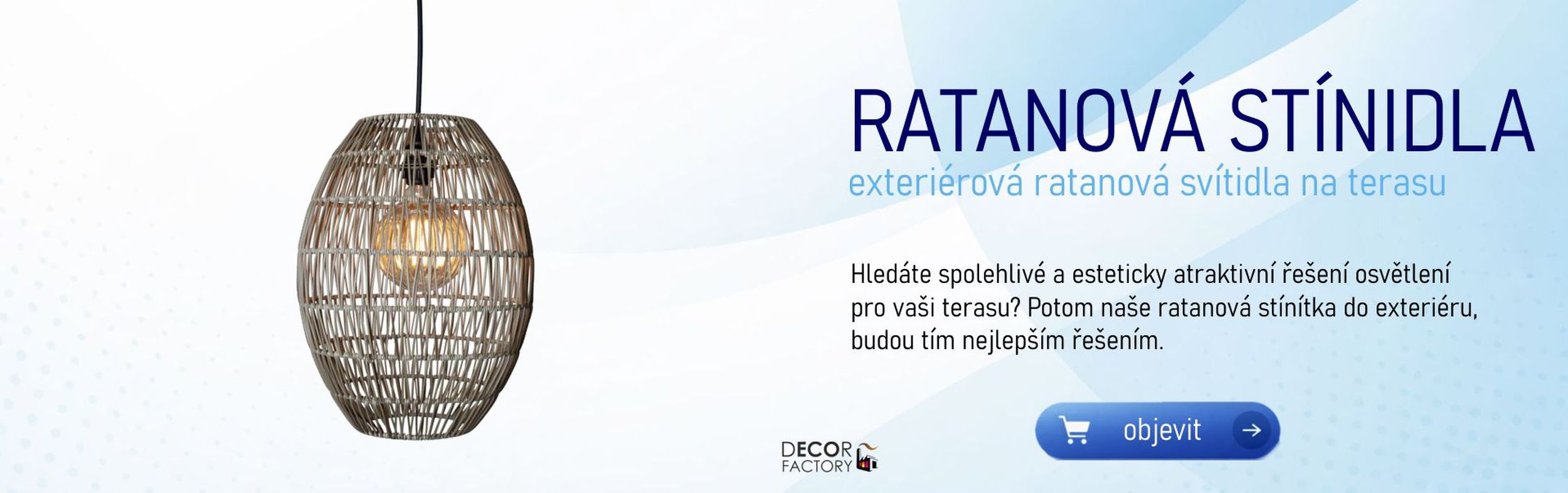 Vnejší stínidla na terasu