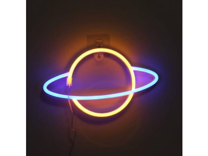 led neon postavicka planeta saturn 19x30cm