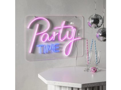 LED neonovy napis party time