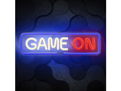 led neon napis game on a