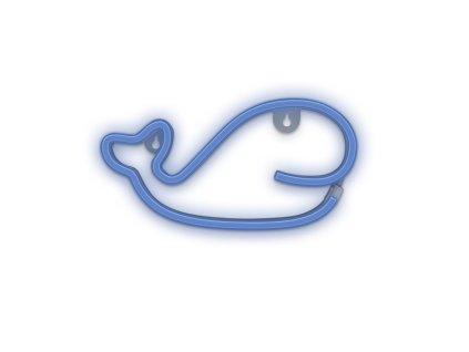 led neon silueta velryba modra 29x15cm